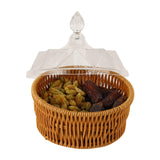 Maxbell Wicker Basket Picnic Storage Box Table Organizer for Home Restaurant Shelf 16.4cm x 16.5cm