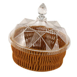 Maxbell Wicker Basket Picnic Storage Box Table Organizer for Home Restaurant Shelf 16.4cm x 16.5cm