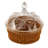 Maxbell Wicker Basket Picnic Storage Box Table Organizer for Home Restaurant Shelf 16.4cm x 16.5cm