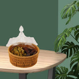 Maxbell Wicker Basket Picnic Storage Box Table Organizer for Home Restaurant Shelf 16.4cm x 16.5cm