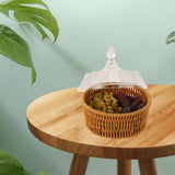 Maxbell Wicker Basket Picnic Storage Box Table Organizer for Home Restaurant Shelf 16.4cm x 16.5cm