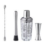 Maxbell Cocktail shaker Drink Mixing Cold Resistance clear for Home D
