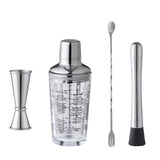 Maxbell Cocktail shaker Drink Mixing Cold Resistance clear for Home D