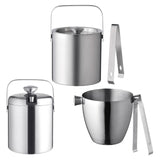 Maxbell Stainless Steel Ice Beer Bucket Beer Wine Cooler Holder for Home BBQ Parties 1300ml with Lid