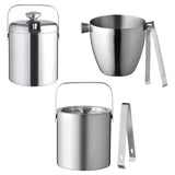 Maxbell Stainless Steel Ice Beer Bucket Beer Wine Cooler Holder for Home BBQ Parties 1300ml with Lid
