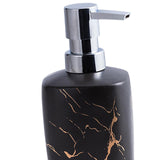 Maxbell Manual Soap Dispenser Stylish Salon Body Wash Dispenser for Home Kitchen Black