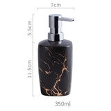 Maxbell Manual Soap Dispenser Stylish Salon Body Wash Dispenser for Home Kitchen Black