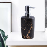 Maxbell Manual Soap Dispenser Stylish Salon Body Wash Dispenser for Home Kitchen Black