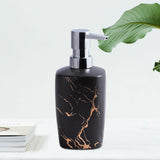 Maxbell Manual Soap Dispenser Stylish Salon Body Wash Dispenser for Home Kitchen Black