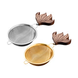Maxbell Stainless Steel Tea Strainer Filter Tea Interval Diffuser for Kitchen Silver