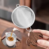 Maxbell Stainless Steel Tea Strainer Filter Tea Interval Diffuser for Kitchen Silver