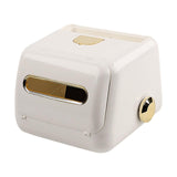 Maxbell Nordic Tissue Box Holder with Spring for Restaurant Dining Table White