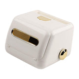 Maxbell Nordic Tissue Box Holder with Spring for Restaurant Dining Table White