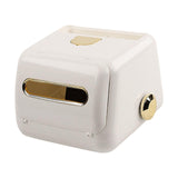 Maxbell Nordic Tissue Box Holder with Spring for Restaurant Dining Table White