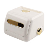 Maxbell Nordic Tissue Box Holder with Spring for Restaurant Dining Table White