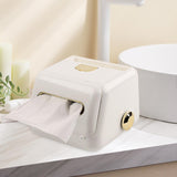 Maxbell Nordic Tissue Box Holder with Spring for Restaurant Dining Table White
