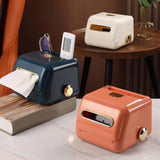 Maxbell Nordic Tissue Box Holder with Spring for Restaurant Dining Table Orange