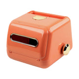 Maxbell Nordic Tissue Box Holder with Spring for Restaurant Dining Table Orange