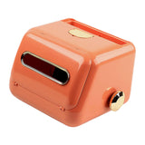 Maxbell Nordic Tissue Box Holder with Spring for Restaurant Dining Table Orange
