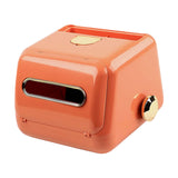 Maxbell Nordic Tissue Box Holder with Spring for Restaurant Dining Table Orange