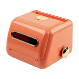 Maxbell Nordic Tissue Box Holder with Spring for Restaurant Dining Table Orange