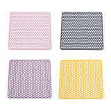 Maxbell Heat Resistant Non Slip Drying Mat Anti Scalding Mat for Kitchen Pink