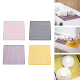 Maxbell Heat Resistant Non Slip Drying Mat Anti Scalding Mat for Kitchen Pink
