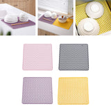 Maxbell Heat Resistant Non Slip Drying Mat Anti Scalding Mat for Kitchen Pink