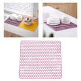 Maxbell Heat Resistant Non Slip Drying Mat Anti Scalding Mat for Kitchen Pink