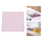 Maxbell Heat Resistant Non Slip Drying Mat Anti Scalding Mat for Kitchen Pink