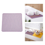 Maxbell Heat Resistant Non Slip Drying Mat Anti Scalding Mat for Kitchen Purple