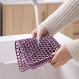 Maxbell Heat Resistant Non Slip Drying Mat Anti Scalding Mat for Kitchen Purple