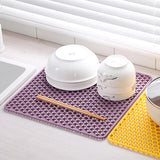 Maxbell Heat Resistant Non Slip Drying Mat Anti Scalding Mat for Kitchen Purple