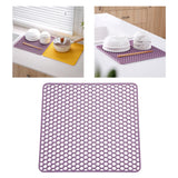 Maxbell Heat Resistant Non Slip Drying Mat Anti Scalding Mat for Kitchen Purple