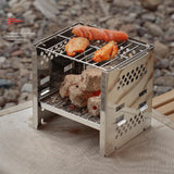 Maxbell Outdoor Grill Stove Charcoal BBQ Grill for Backyard Hiking Backpacking