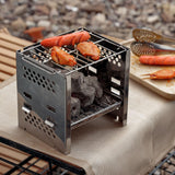 Maxbell Outdoor Grill Stove Charcoal BBQ Grill for Backyard Hiking Backpacking