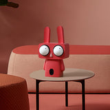 Maxbell Rabbit Statue Bunny Figure for Living Room Shelf Decor Red