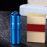 Maxbell Zinc Alloy Men Tube Shape Cigarette Case Box Container Waterproof
