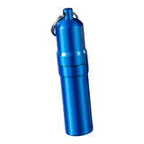 Maxbell Zinc Alloy Cigarette Case Holder with Keychain Waterproof for Travel Purse Blue