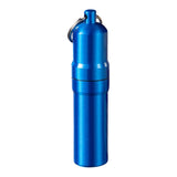 Maxbell Zinc Alloy Cigarette Case Holder with Keychain Waterproof for Travel Purse Blue