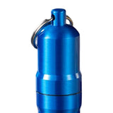 Maxbell Zinc Alloy Cigarette Case Holder with Keychain Waterproof for Travel Purse Blue