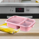Maxbell Airtight Lunch Storage Box Microwave Bento Picnic Sushi for Children Adults pink