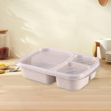 Maxbell Airtight Lunch Storage Box Microwave Bento Picnic Sushi for Children Adults beige