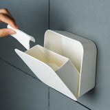 Maxbell Wall Mounted Flip Storage Box Strong for Cotton Swab makeup case Tissue