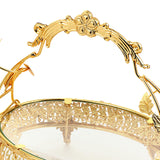 Maxbell European Style Fruit Plate Basket with Handle, Fine Workmanship Exquisite