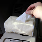 Maxbell Car Vehicle Backseat Tissue Holder Hanging Saving Space with Elastic Band Beige