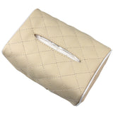 Maxbell Car Vehicle Backseat Tissue Holder Hanging Saving Space with Elastic Band Beige