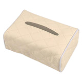 Maxbell Car Vehicle Backseat Tissue Holder Hanging Saving Space with Elastic Band Beige