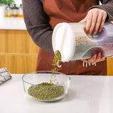 Maxbell Multipurpose Storage Containers Dustproof Sealed for Cabinets Pantry White