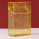 Maxbell Cigarette Holder Case Storage Box Cigarette Container for Gift Smoker Men Yellow